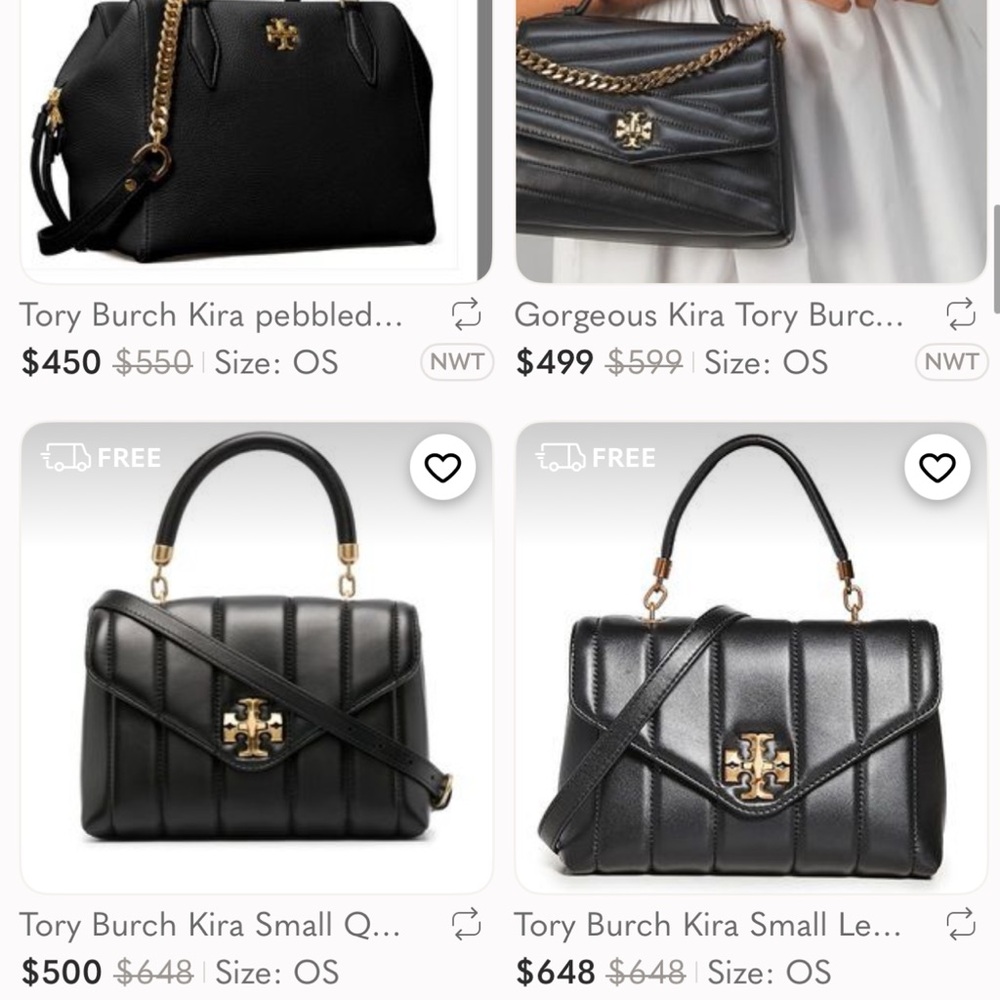 TORY BURCH SMALL KIRA SATCHEL TOP HANDLE BAG - Picture 10 of 14